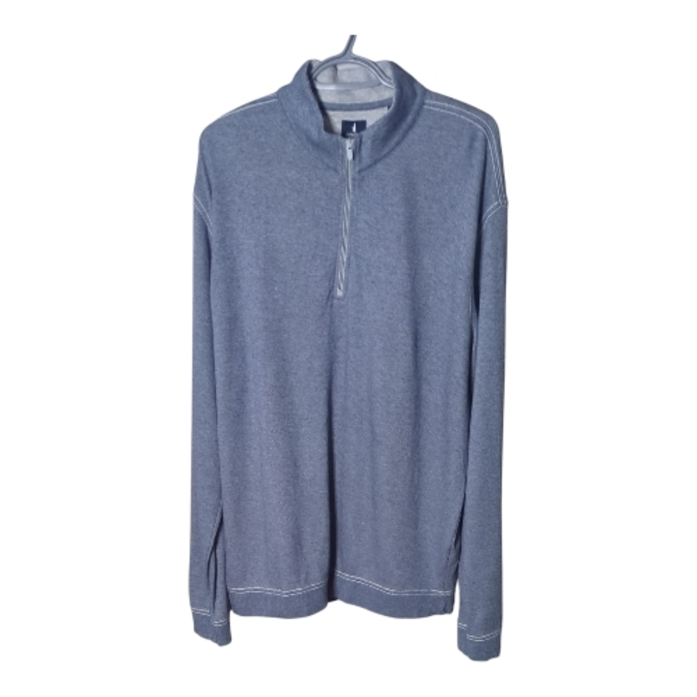 Johnnie-O Hanks‎ "Lightweight Sully" 1/4 Zip Pullover Blue/Grey Size XL Modal